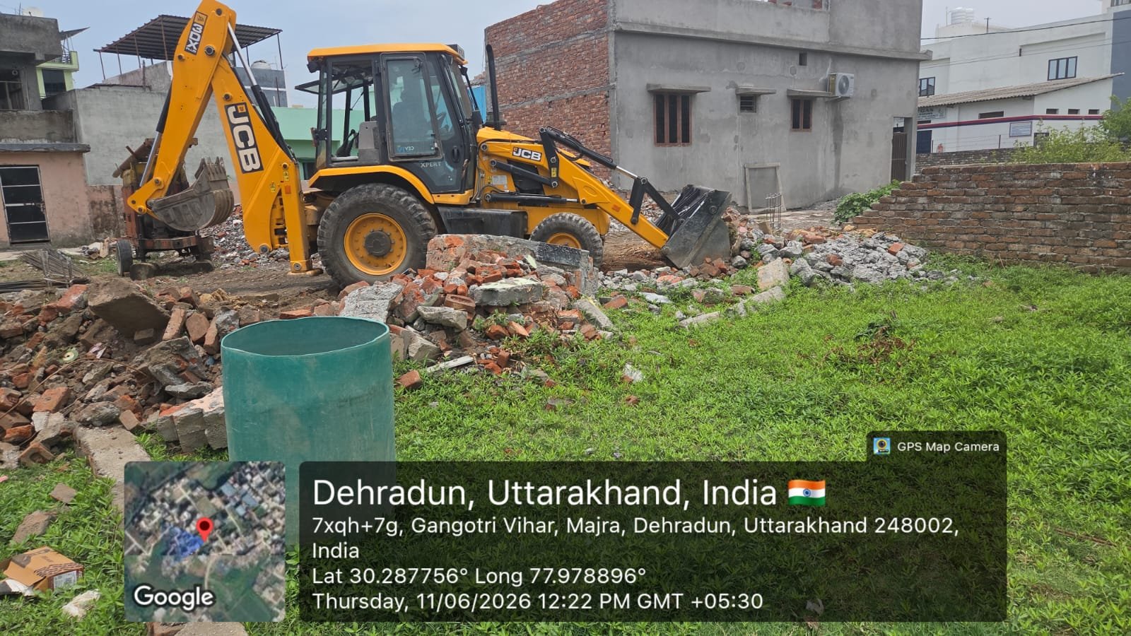 पित्थुवाला खुर्द में अवैध प्लॉटिंग पर चला MDDA का बुलडोजर: लगभग एक बीघा भूमि पर विकसित अनधिकृत कॉलोनी ध्वस्त