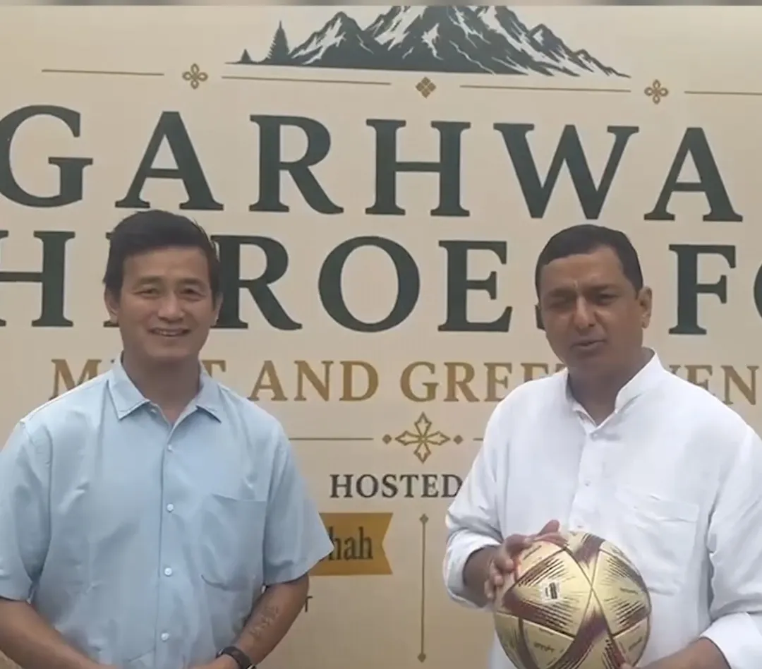 गढ़वाल की फुटबॉल प्रतिभाओं को तराशने के लिए मिला बाइचुंग भूटिया का साथ